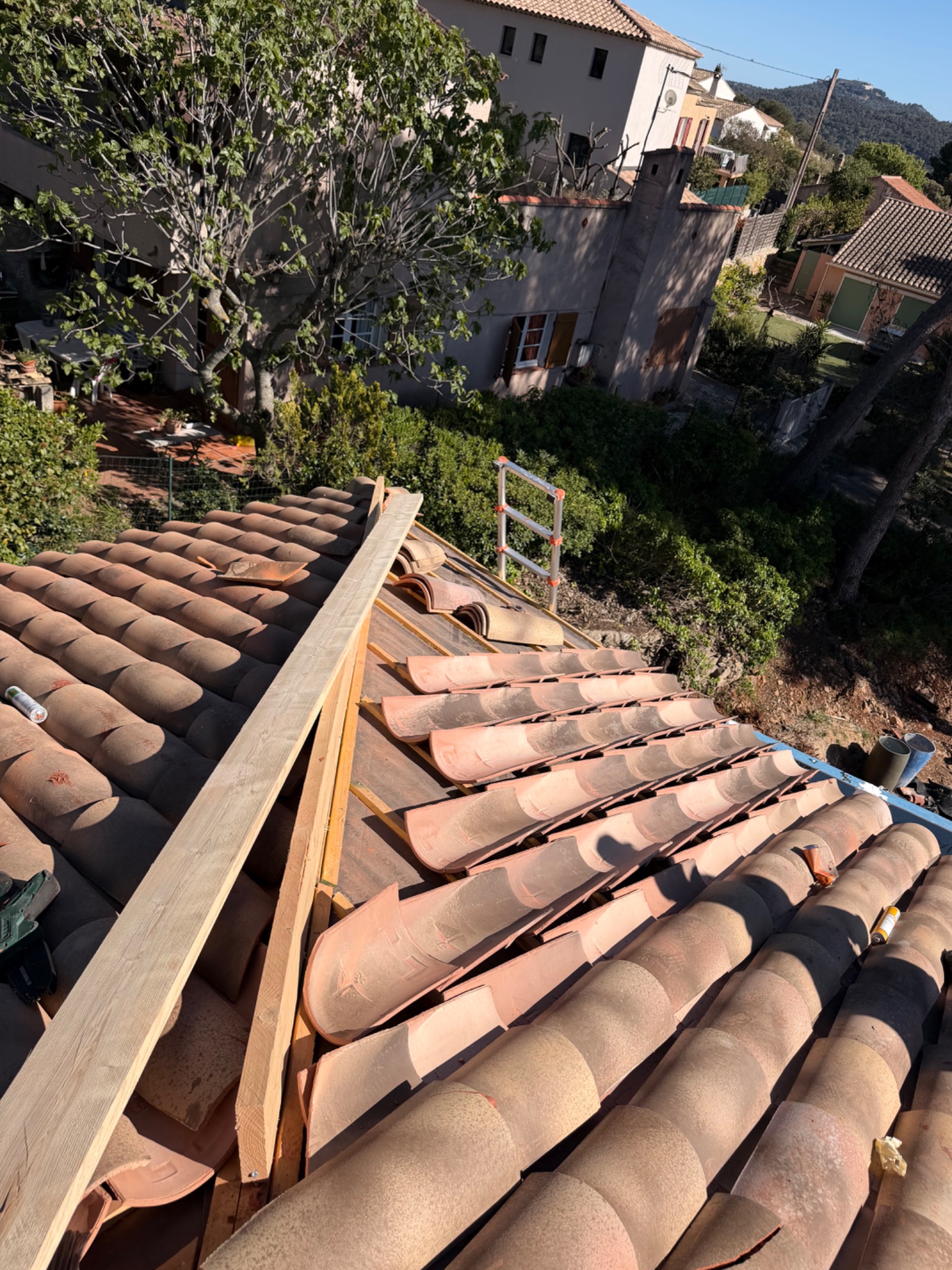 Dépose et préparation de toiture